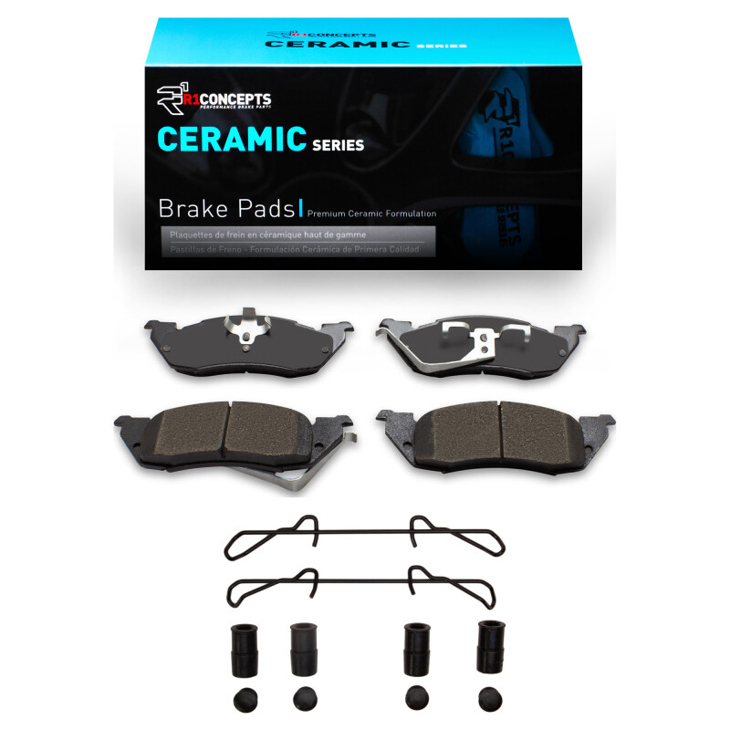 Picture of R1 1991-1998 Dodge Dakota RWD Front R1 Ceramic Pads & Hardware Kit