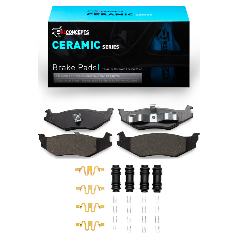 Picture of R1 1989-2010 Chrysler LHS Rear R1 Ceramic Pads & Hardware Kit