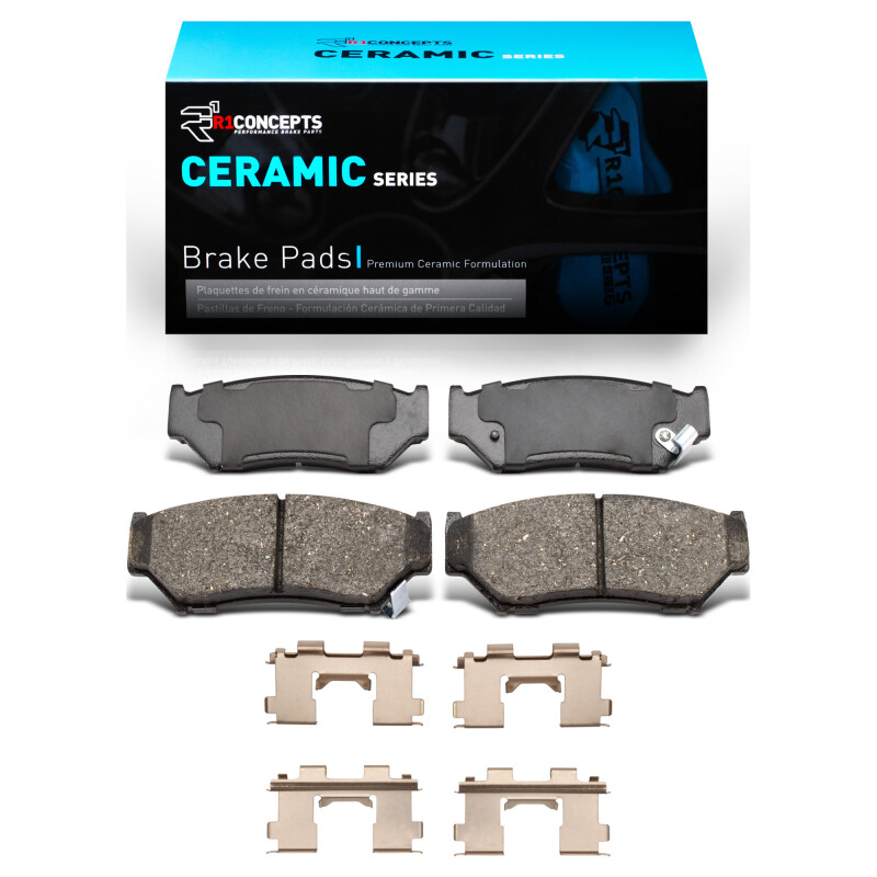 Picture of R1 1991-2004 Chevrolet Tracker Front R1 Ceramic Pads & Hardware Kit