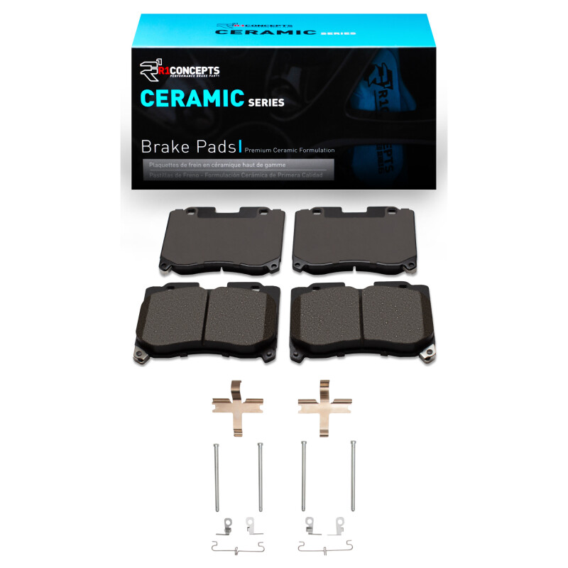 Picture of R1 1993-1998 Toyota Supra Front R1 Ceramic Pads & Hardware Kit