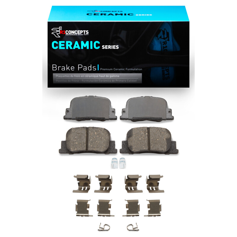 Picture of R1 2000-2010 Lexus ES300 Rear R1 Ceramic Pads & Hardware Kit