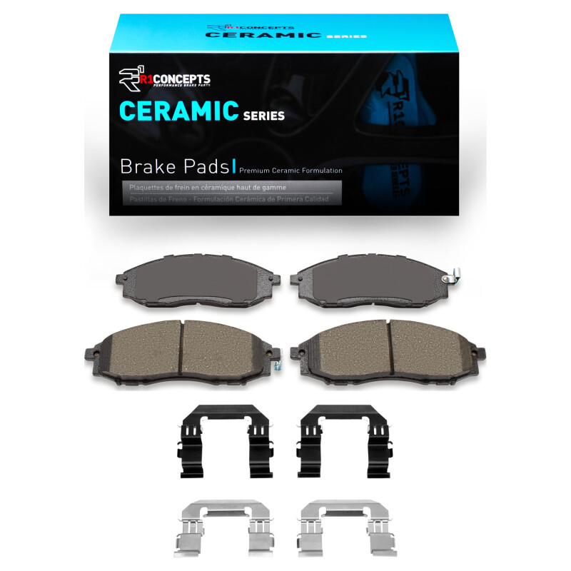 Picture of R1 2000-2004 Nissan Frontier Front R1 Ceramic Pads & Hardware Kit
