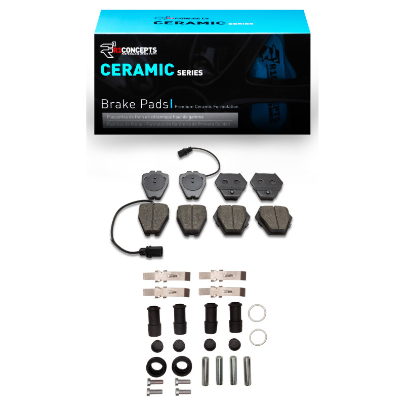 Picture of R1 1999-2005 Audi S6 Front R1 Ceramic Pads & Hardware Kit