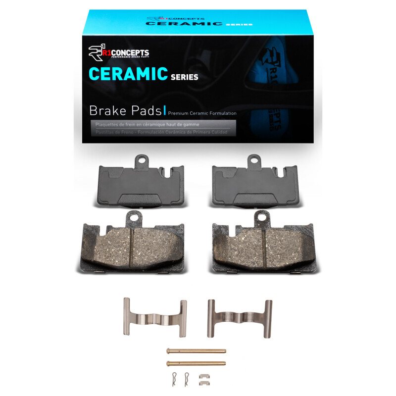 Picture of R1 2001-2006 Lexus LS430 Rear R1 Ceramic Pads & Hardware Kit