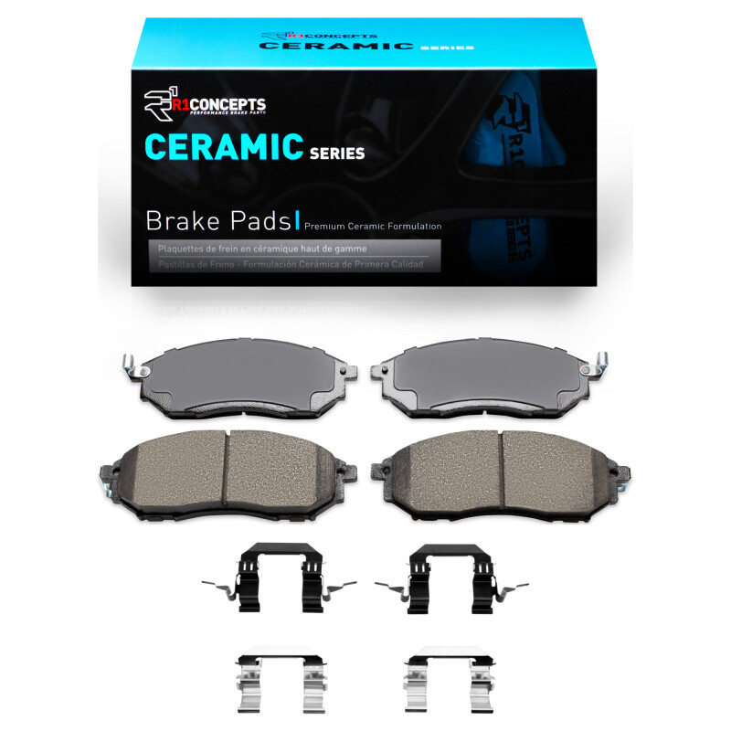 Picture of R1 2002-2020 Infiniti G37 Front R1 Ceramic Pads & Hardware Kit
