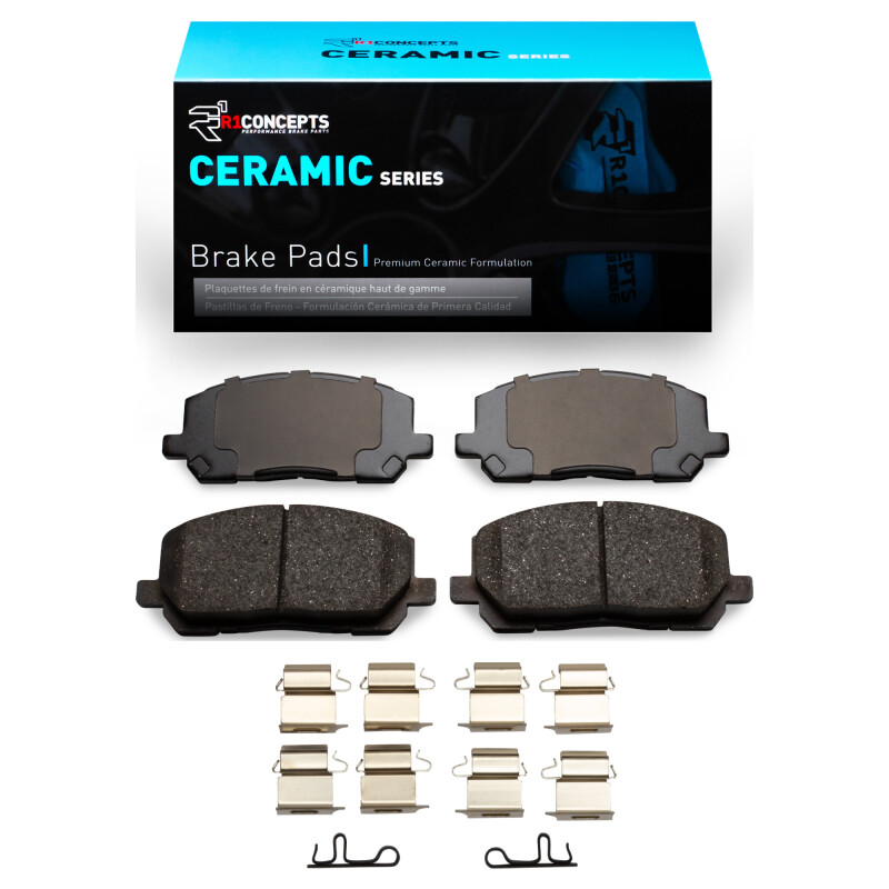 Picture of R1 2001-2007 Toyota Highlander Front R1 Ceramic Pads & Hardware Kit