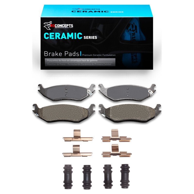 Picture of R1 2002-2024 Chrysler Aspen Rear R1 Ceramic Pads & Hardware Kit