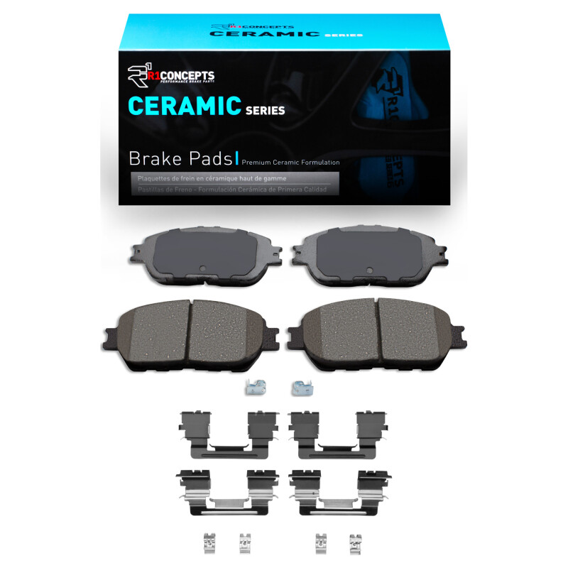 Picture of R1 2005-2015 Toyota Tacoma Front R1 Ceramic Pads & Hardware Kit