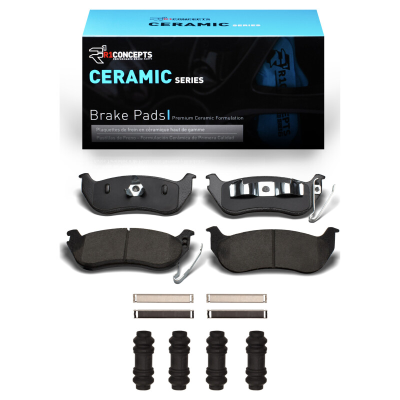 Picture of R1 2006-2010 Ford Explorer Rear R1 Ceramic Pads & Hardware Kit