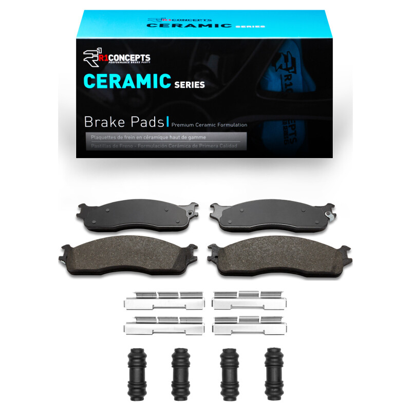 Picture of R1 2003-2008 Dodge Ram 4000 (Mexico) Front R1 Ceramic Pads & Hardware Kit