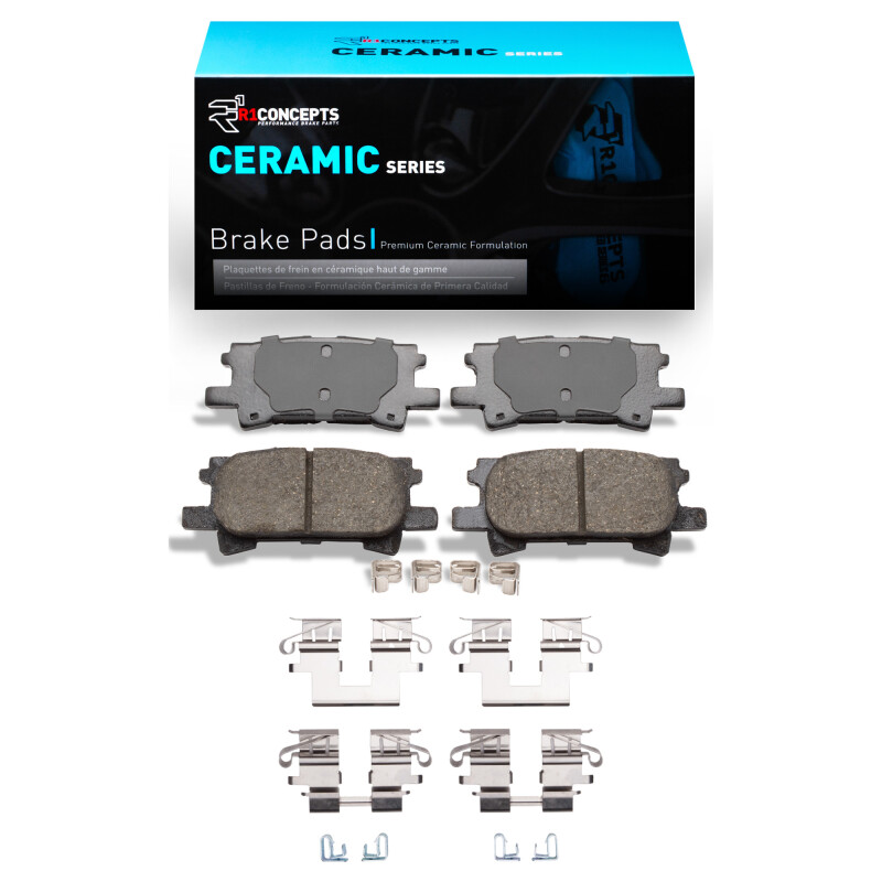 Picture of R1 2004-2009 Lexus RX350 Rear R1 Ceramic Pads & Hardware Kit