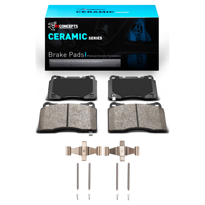 Picture of R1 2003-2020 Subaru WRX Front R1 Ceramic Pads & Hardware Kit