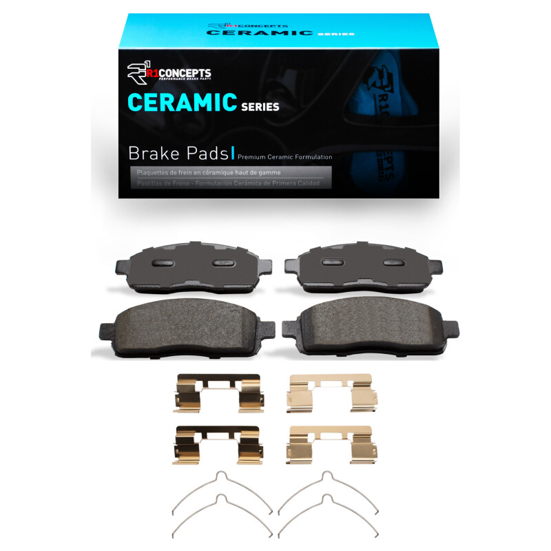 Picture of R1 2004-2009 Ford F-150 4WD Front R1 Ceramic Pads & Hardware Kit
