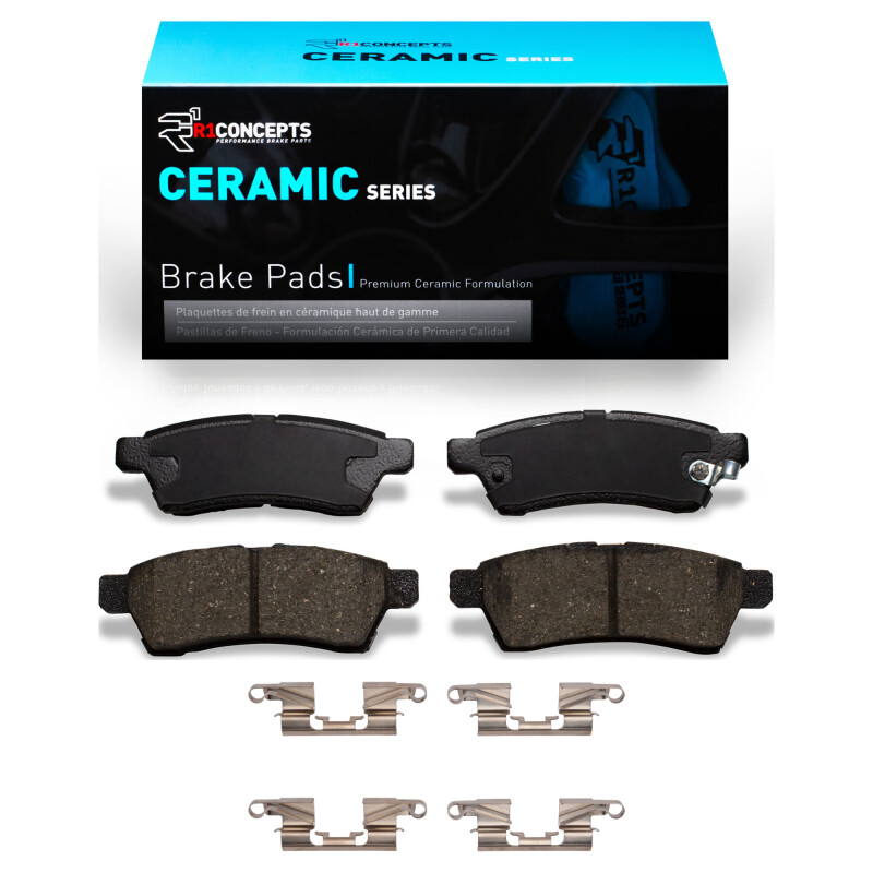 Picture of R1 2005-2025 Nissan Frontier Rear R1 Ceramic Pads & Hardware Kit