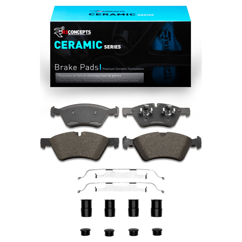 Picture of R1 2005-2012 Mercedes-Benz E350 Front R1 Ceramic Pads & Hardware Kit