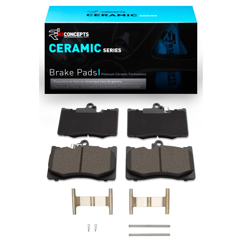 Picture of R1 2006-2025 Lexus GS460 Front R1 Ceramic Pads & Hardware Kit