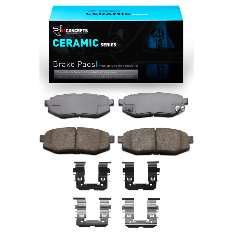 Picture of R1 2006-2025 Scion FR-S Rear R1 Ceramic Pads & Hardware Kit