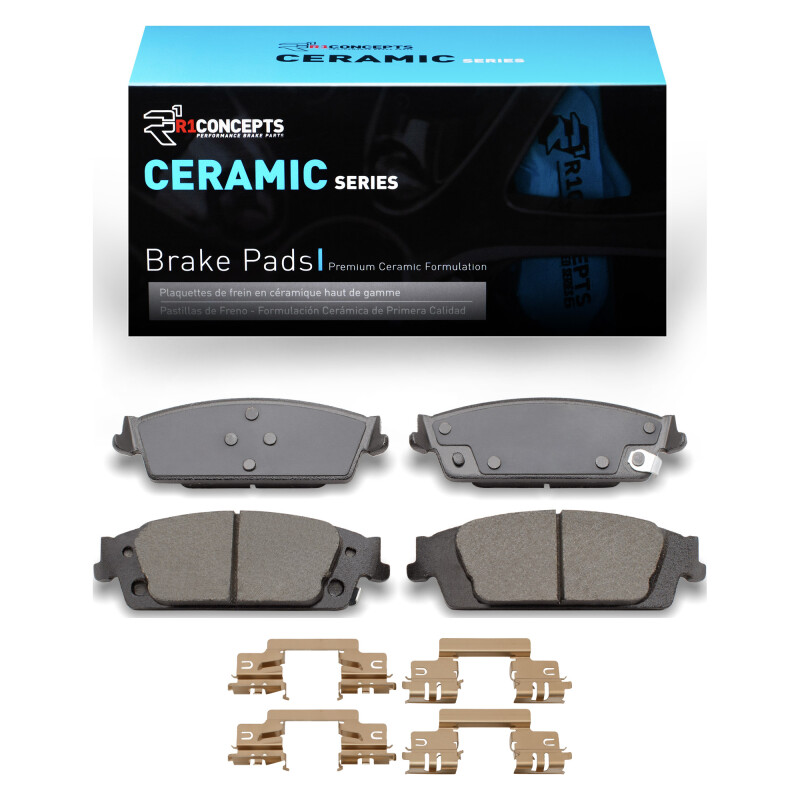 Picture of R1 2007-2020 Cadillac Escalade Rear R1 Ceramic Pads & Hardware Kit