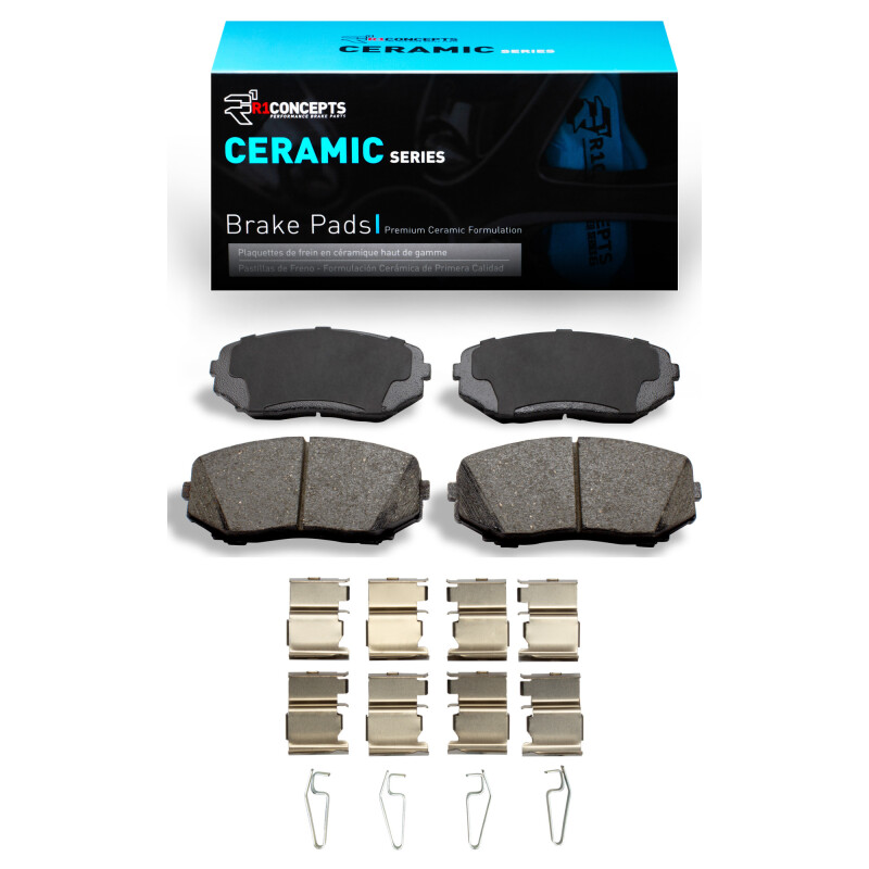 Picture of R1 2007-2025 Ford Edge Front R1 Ceramic Pads & Hardware Kit
