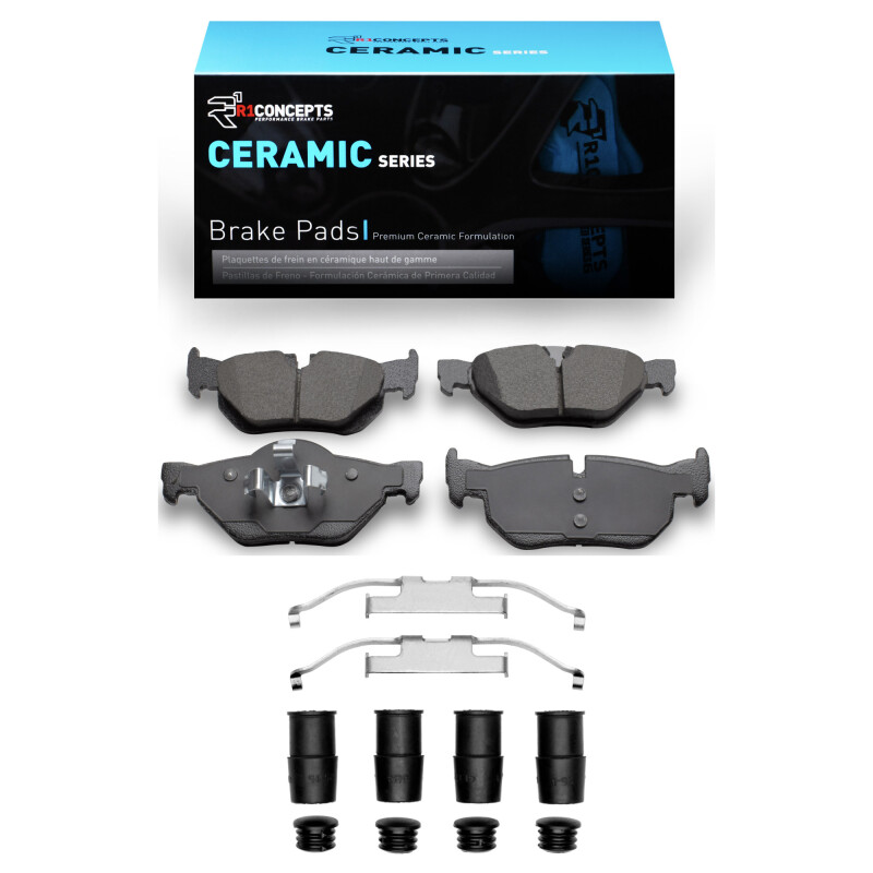 Picture of R1 2006-2015 BMW 328I Rear R1 Ceramic Pads & Hardware Kit