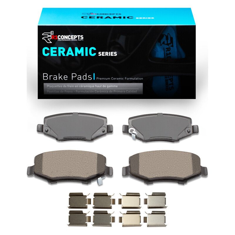Picture of R1 2007-2018 Dodge Nitro Rear R1 Ceramic Pads & Hardware Kit