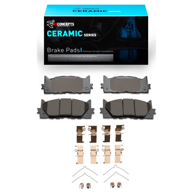 Picture of R1 2007-2018 Lexus ES350 Front R1 Ceramic Pads & Hardware Kit