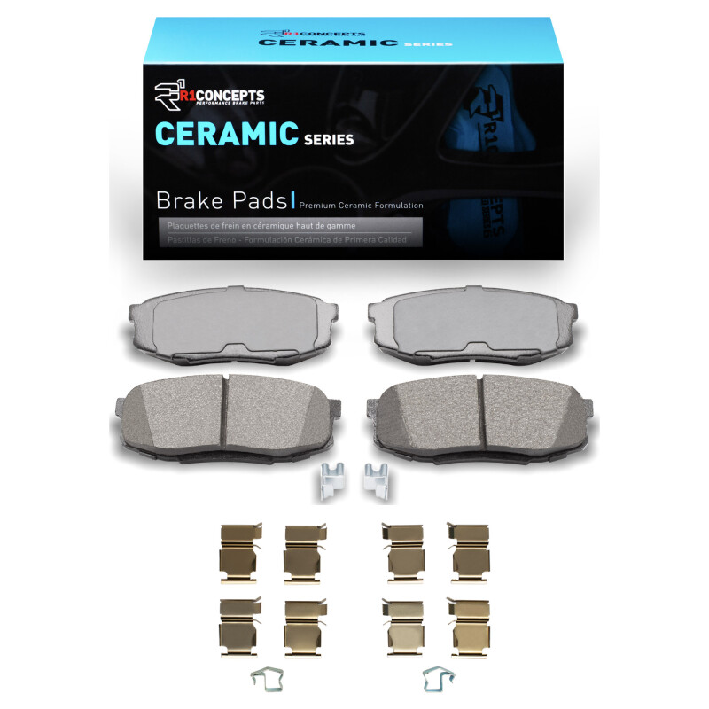 Picture of R1 2007-2022 Lexus LX570 Rear R1 Ceramic Pads & Hardware Kit
