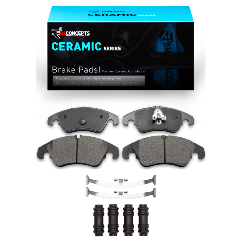Picture of R1 2009-2017 Audi Q5 (Mexico) Front R1 Ceramic Pads & Hardware Kit