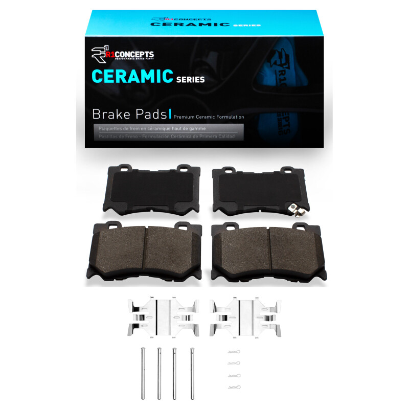 Picture of R1 2008-2025 Infiniti M37 Front R1 Ceramic Pads & Hardware Kit