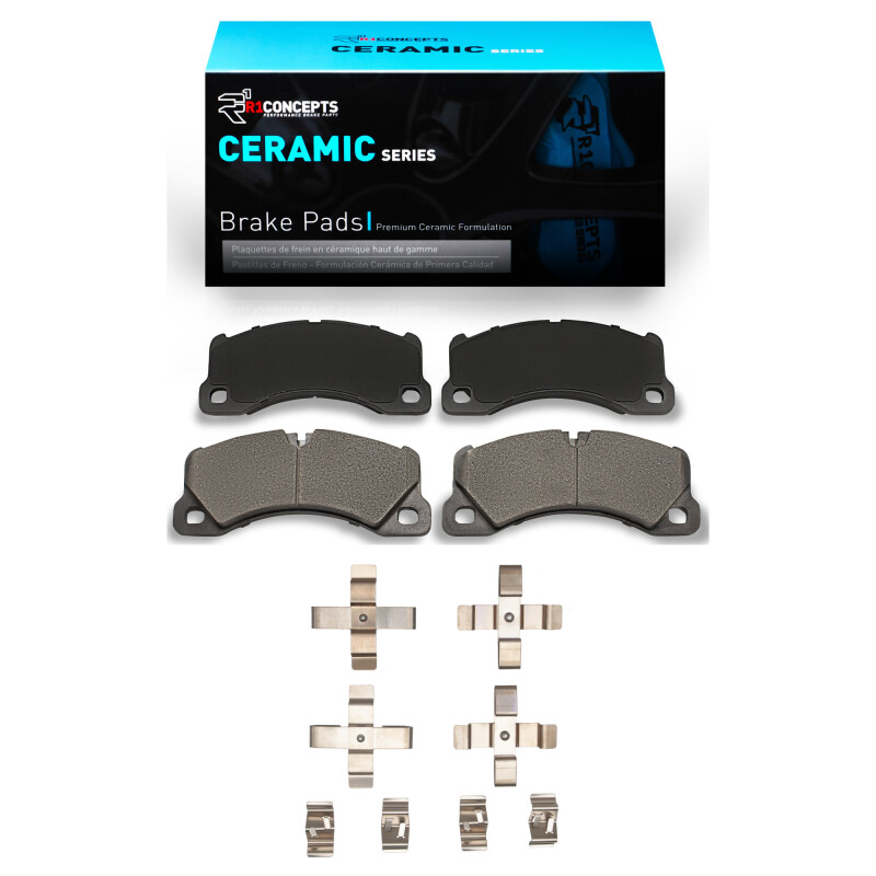 Picture of R1 2008-2025 Audi RS e-Tron GT Performance Front R1 Ceramic Pads & Hardware Kit