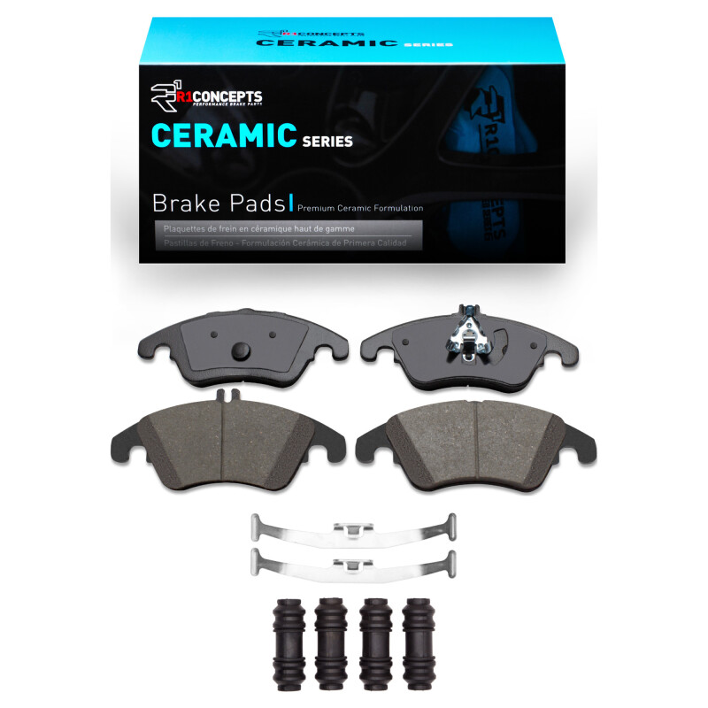 Picture of R1 2008-2020 Mercedes-Benz E550 Front R1 Ceramic Pads & Hardware Kit
