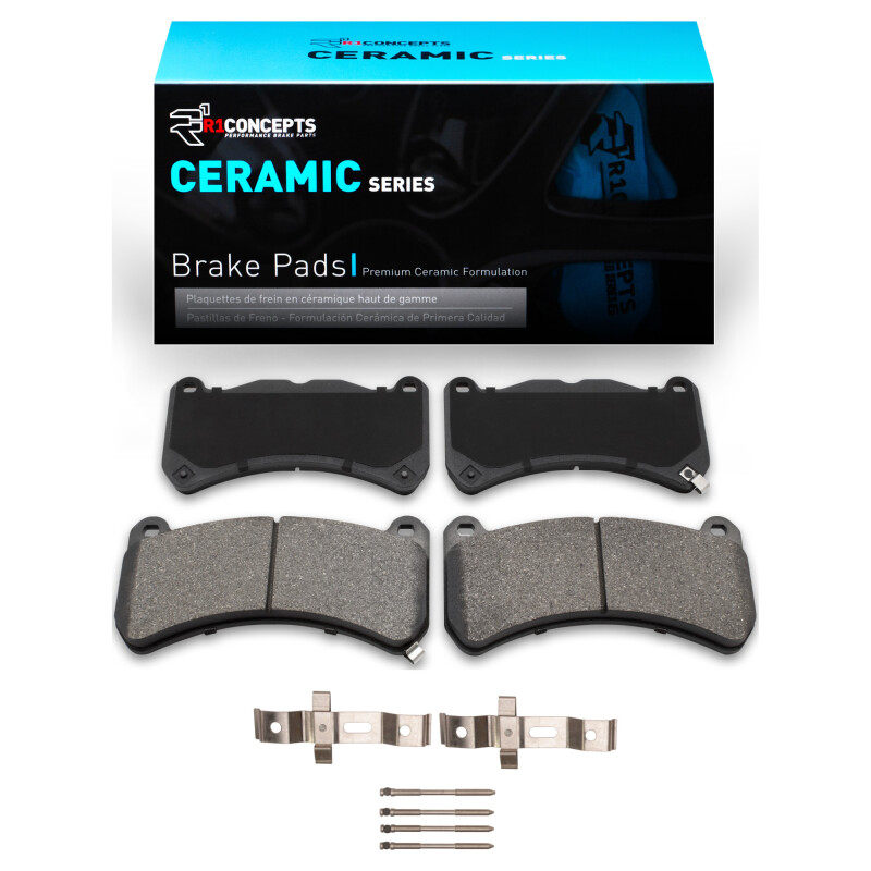 Picture of R1 2008-2025 Lexus IS F Front R1 Ceramic Pads & Hardware Kit