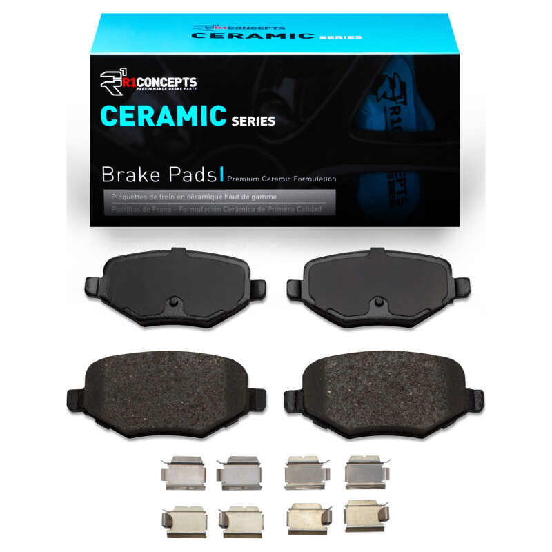 Picture of R1 2009-2019 Ford Flex Rear R1 Ceramic Pads & Hardware Kit