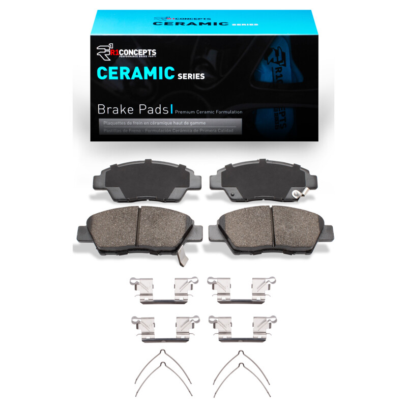 Picture of R1 2009-2020 Honda CR-Z Front R1 Ceramic Pads & Hardware Kit