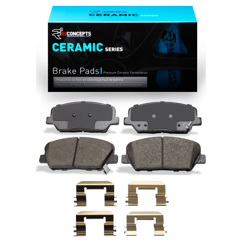 Picture of R1 2013-2015 Hyundai Veloster Front R1 Ceramic Pads & Hardware Kit