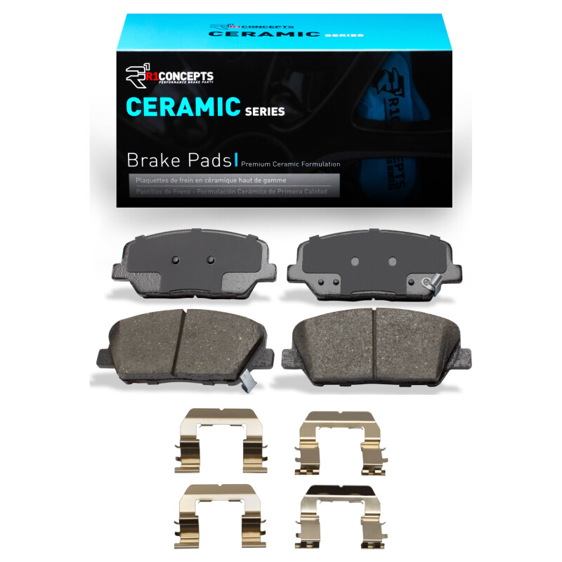 Picture of R1 2010-2016 Hyundai Genesis Coupe Front R1 Ceramic Pads & Hardware Kit
