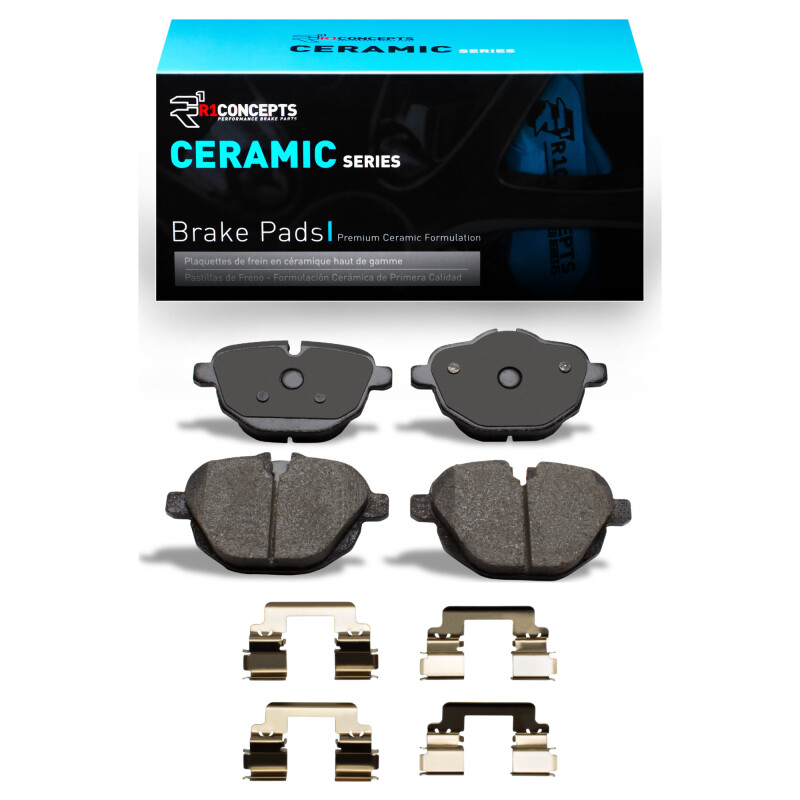 Picture of R1 2011-2025 BMW 528I xDrive Rear R1 Ceramic Pads & Hardware Kit