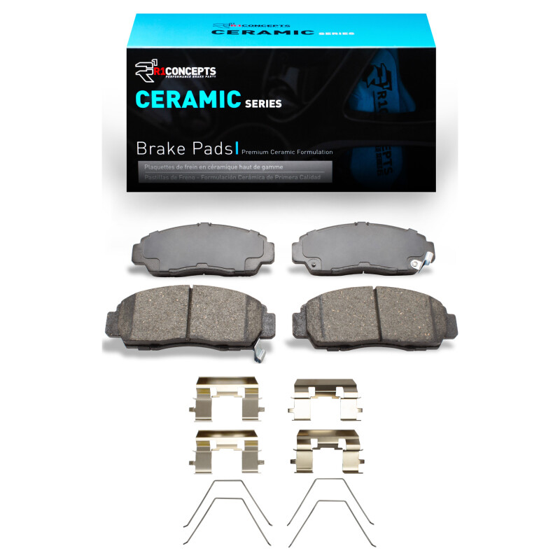 Picture of R1 1999-2014 Acura TL Front R1 Ceramic Pads & Hardware Kit