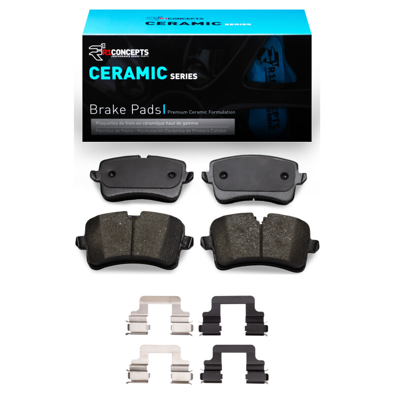 Picture of R1 2011-2023 Audi A6 (USA/Canada) Rear R1 Ceramic Pads & Hardware Kit