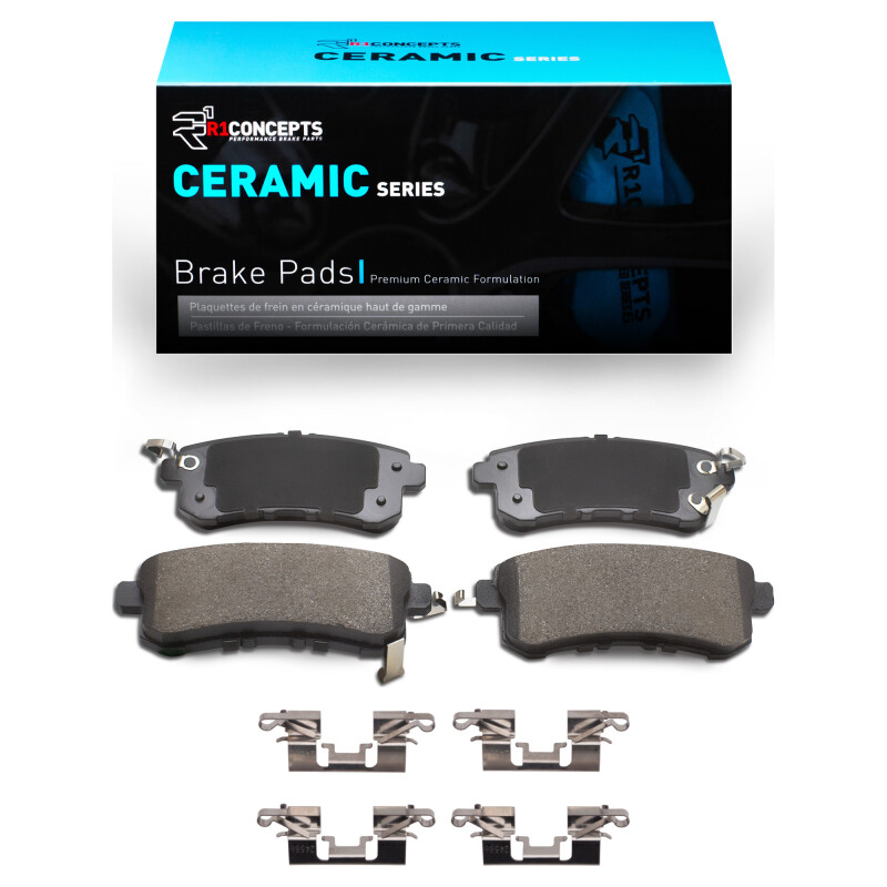 Picture of R1 2010-2024 Infiniti QX80 Rear R1 Ceramic Pads & Hardware Kit