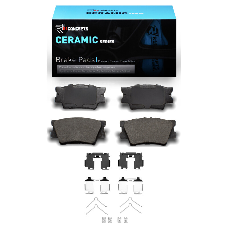 Picture of R1 2006-2018 Lexus HS250H Rear R1 Ceramic Pads & Hardware Kit