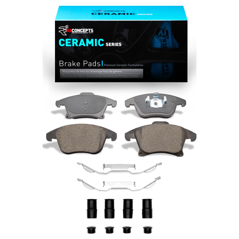 Picture of R1 2013-2020 Ford Special SERVICE POLICE Sedan Front R1 Ceramic Pads & Hardware Kit