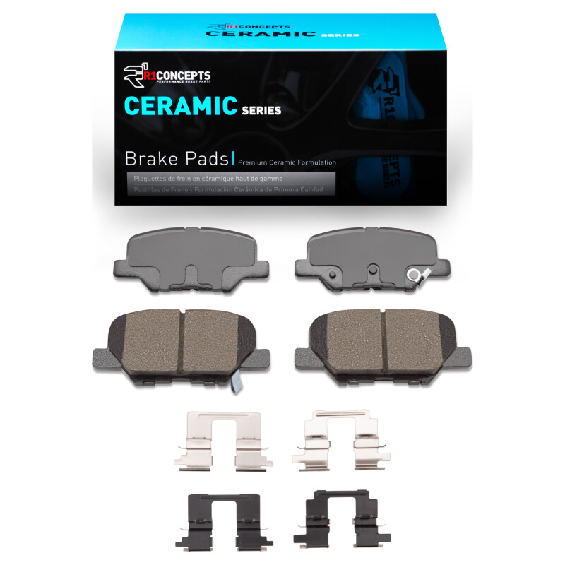 Picture of R1 2014-2018 Mazda 3 Rear R1 Ceramic Pads & Hardware Kit