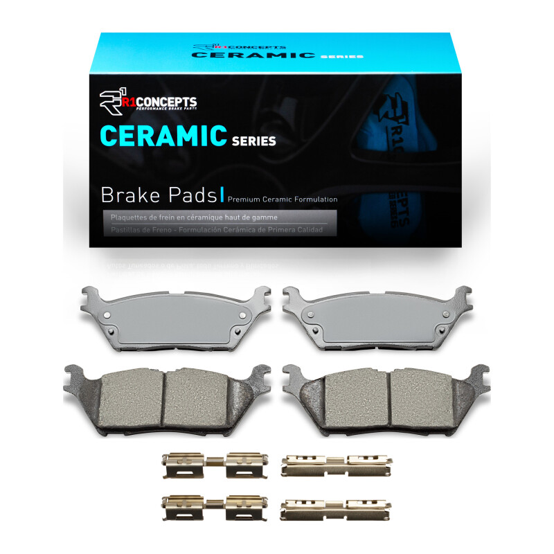 Picture of R1 2015-2021 Ford Expedition Rear R1 Ceramic Pads & Hardware Kit