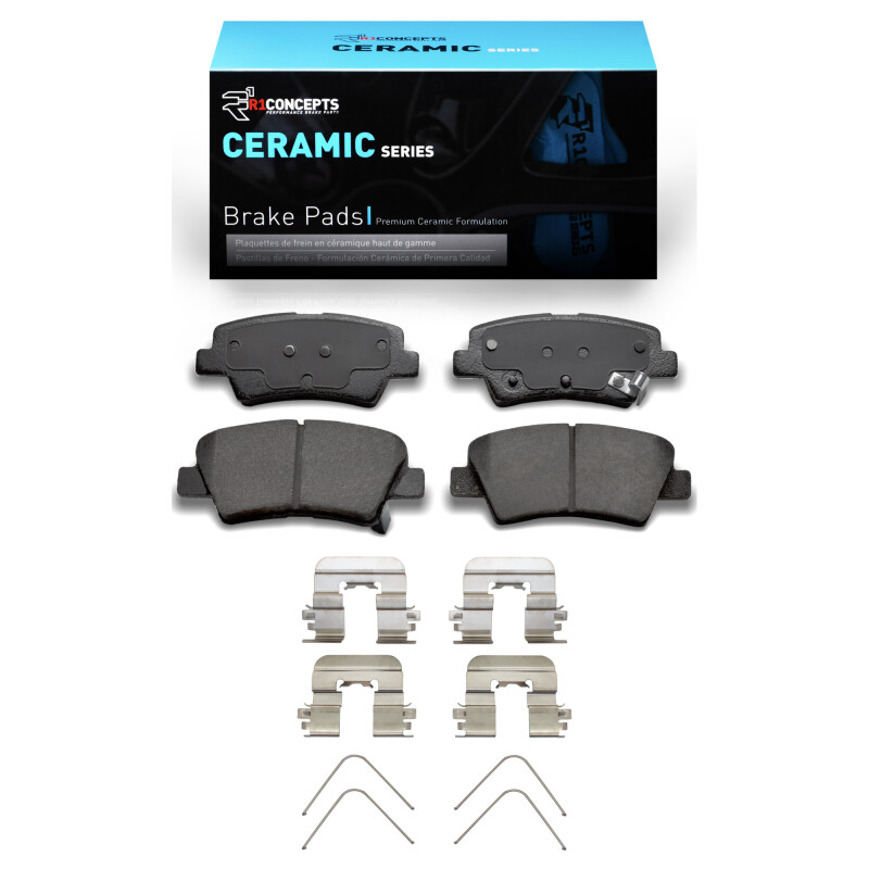 Picture of R1 2012-2024 Hyundai Kona Rear R1 Ceramic Pads & Hardware Kit