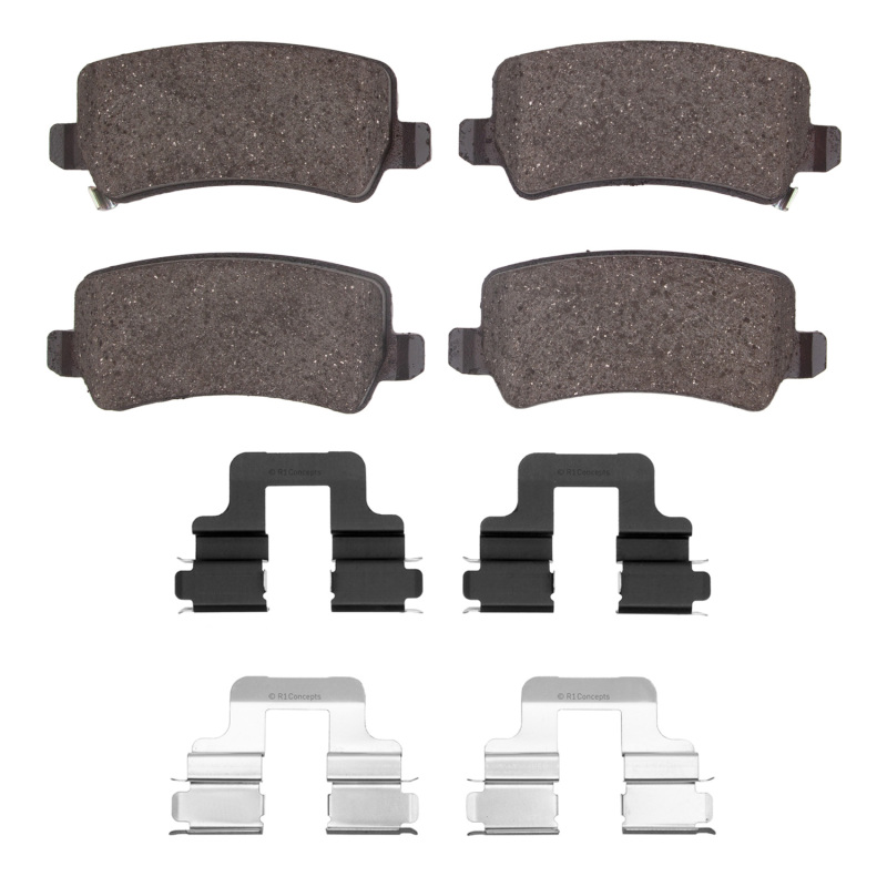 Picture of R1 2016-2017 Hyundai AZERA Rear R1 Ceramic Pads & Hardware Kit