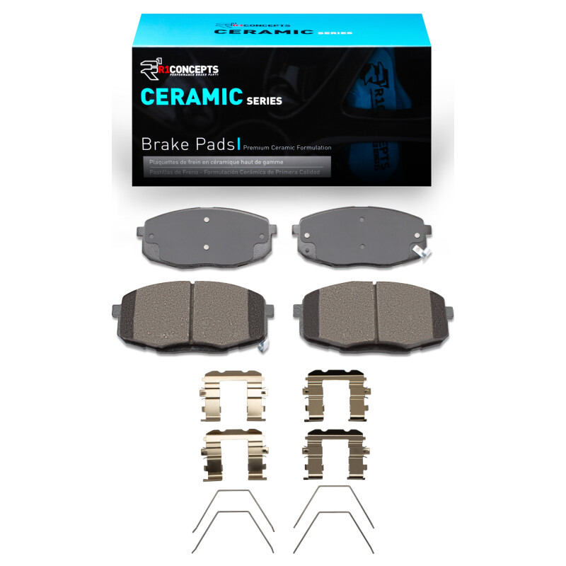 Picture of R1 2014-2025 Hyundai Elantra GT Front R1 Ceramic Pads & Hardware Kit