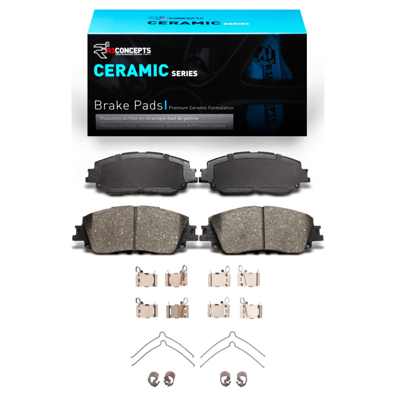 Picture of R1 2018-2025 Lexus ES250 Front R1 Ceramic Pads & Hardware Kit