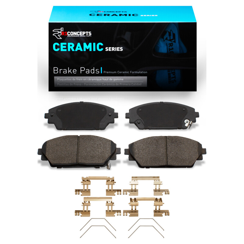 Picture of R1 2014-2025 Mazda 3 Front R1 Ceramic Pads & Hardware Kit