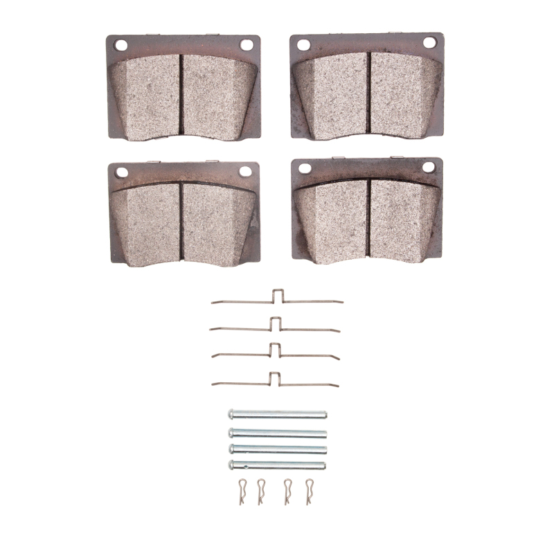 Picture of R1 1961-1979 Jaguar XKE Front R1 Semi Met Pads & Hardware Kit